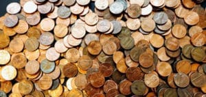 Brian Britt "Einstein" blog post image of a pile of coins