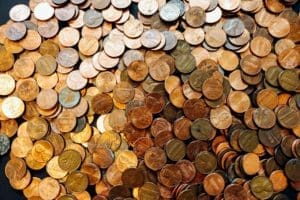 Brian Britt "Einstein" blog post image of a pile of coins